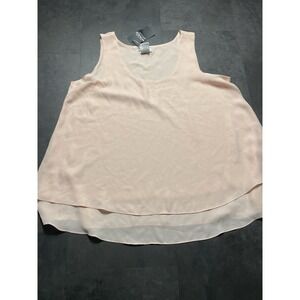Monroe and Main Pale Pink Moraga Top Blouse Size XL NEW NWT F-144